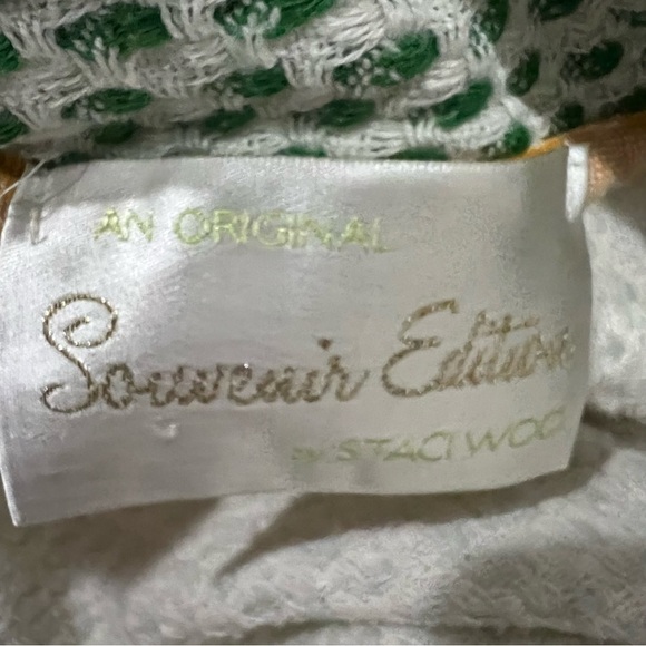 Staci Woo Small Oversized 100% Cotton Made in USA Waffle Knit Fringe Coverup R1 - Picture 3 of 4